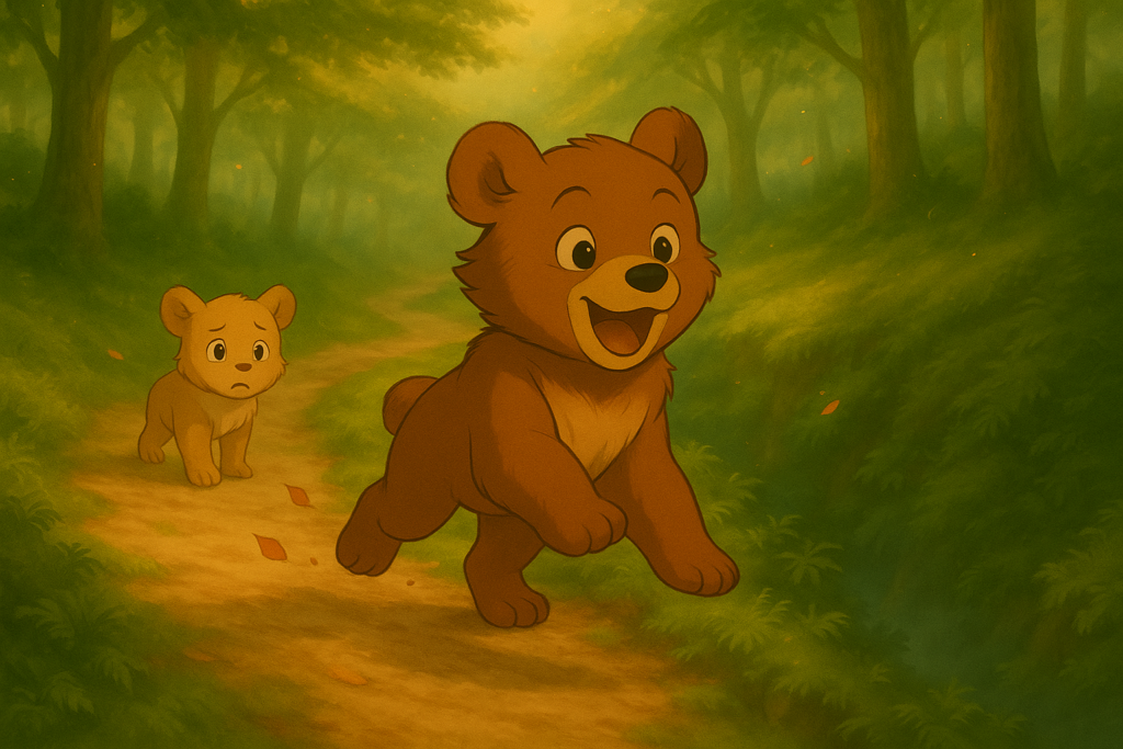 mila osa jugando con su hermano