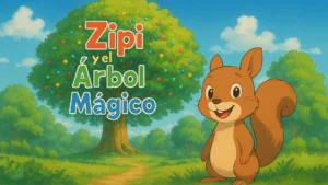 Zipi la ardilla — cuento infantil corto para aprender a decir gracias y por favor