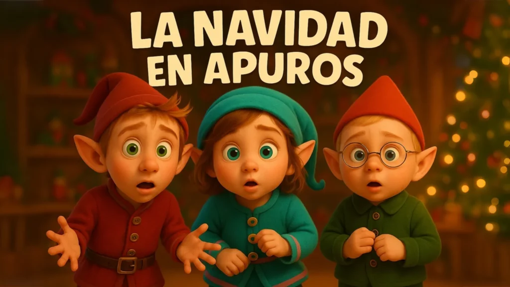 Elfos trabajando en equipo — cuento de Navidad infantil sobre la cooperación